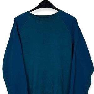 Nike‎ SB Men's Medium Crew Neck Sweatshirt Water Resistant Sleeves Solid Blue